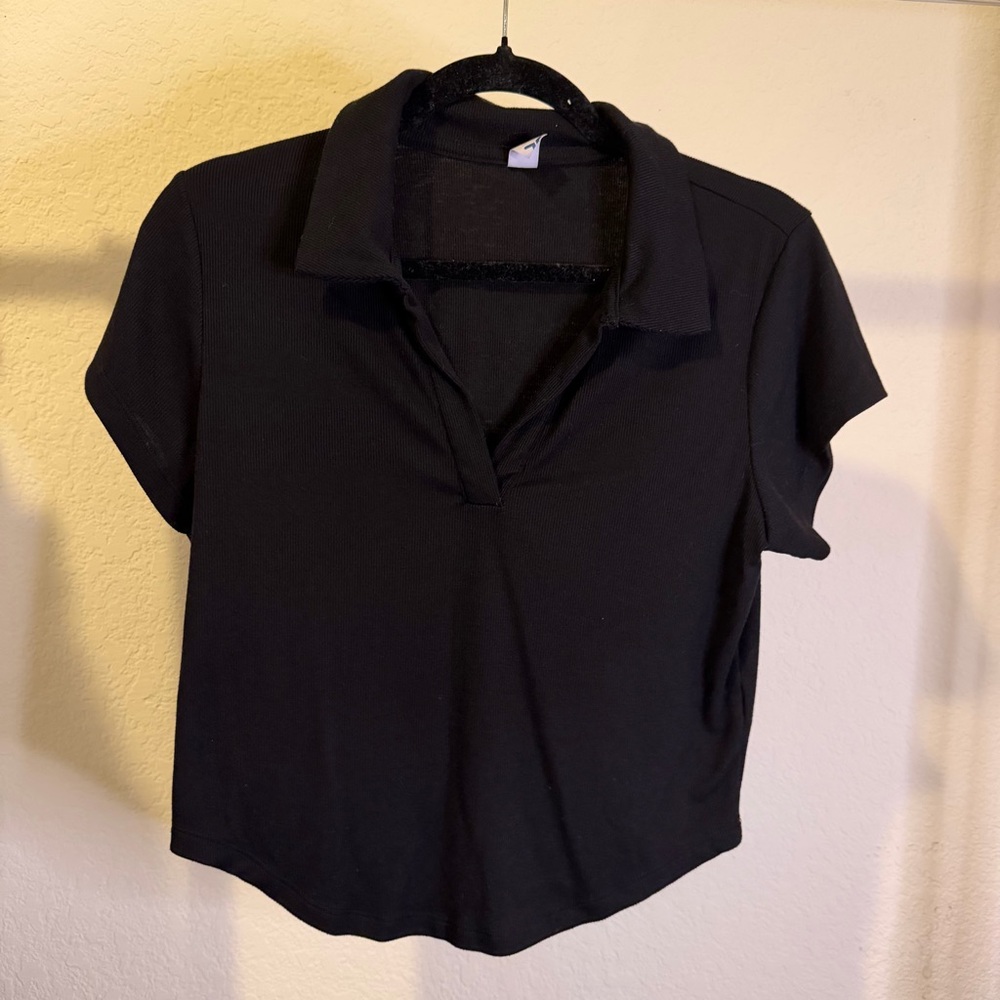 Active Black Women's Polo Shirt